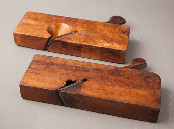 RARE Matched Set of Skewed Left and Right Hand Rabbet Planes Signed and ...