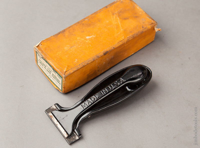 STANLEY No. 198 Holder for Honing Fibre Board Cutters MINT in RARE Original Box - 67537