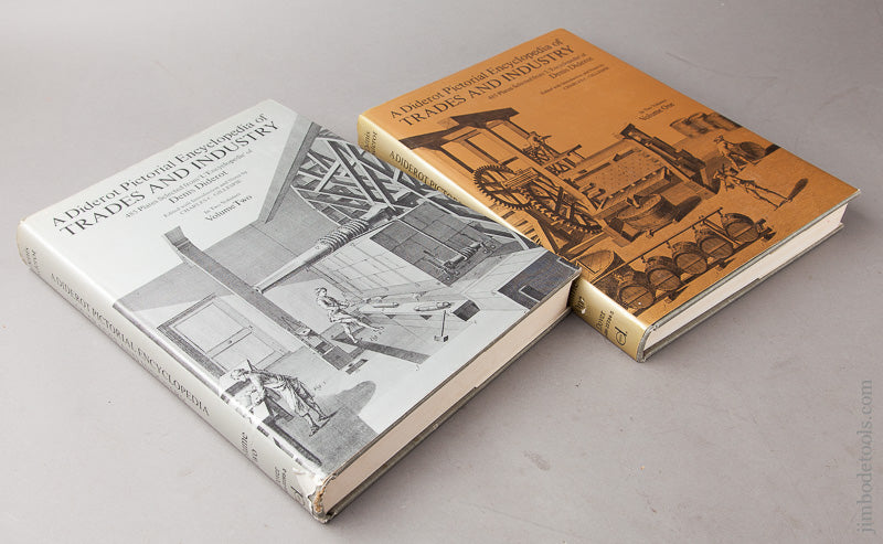 Books: A DIDEROT PICTORIAL ENCYCLOPEDIA OF TRADES AND INDUSTRY Denis Diderot Volumes 1 And 2 Reprint 1959 - 67600R