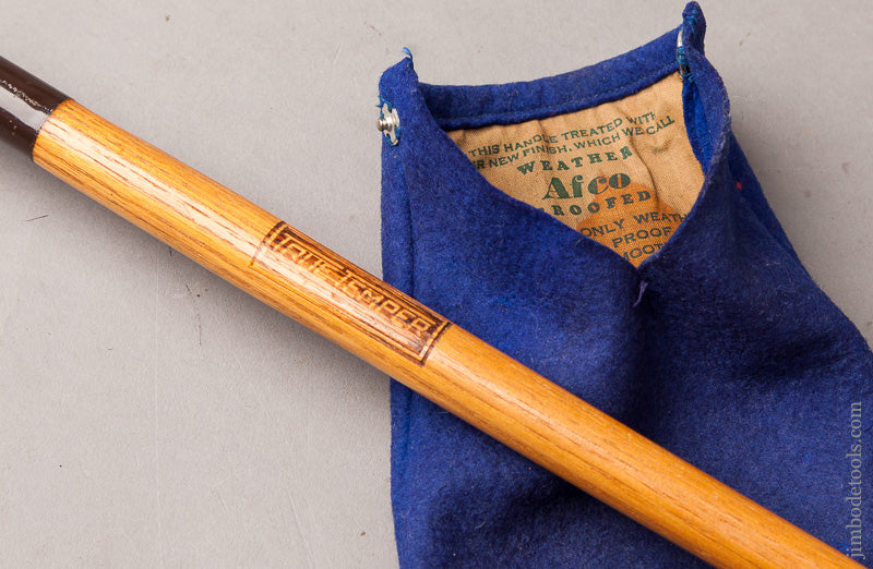 Terrific TRUE TEMPER Salesman's Sample Pitch Fork with Original Tyne Protector and Sheath - 67654U