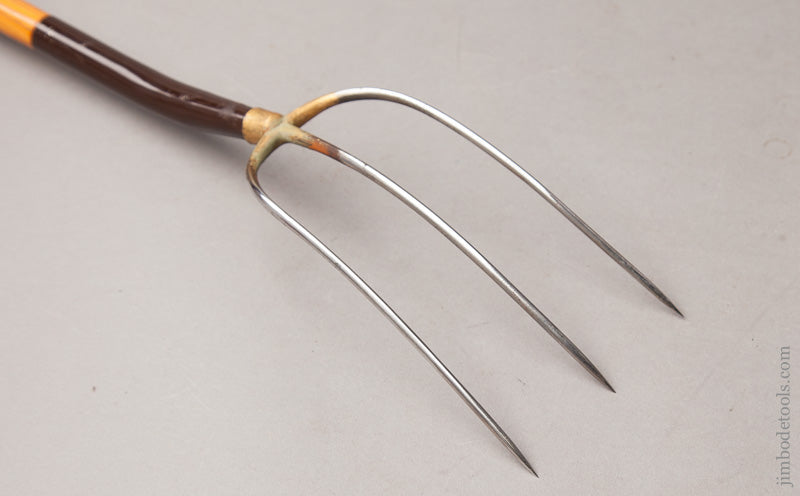 Terrific TRUE TEMPER Salesman's Sample Pitch Fork with Original Tyne Protector and Sheath - 67654U