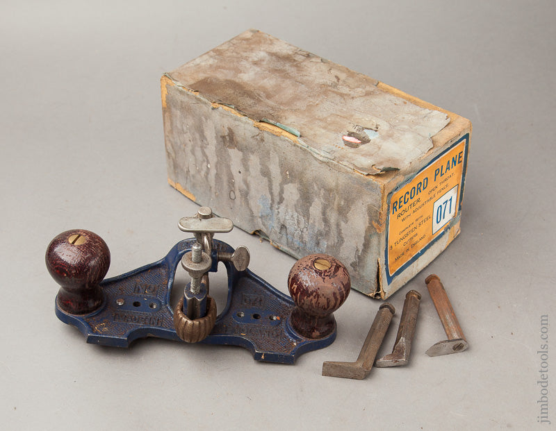 RECORD No. 071 Router Plane 100% Complete in Original Box - 67817