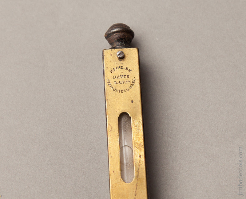 Rare DAVIS Pocket Finial Level - 67872R