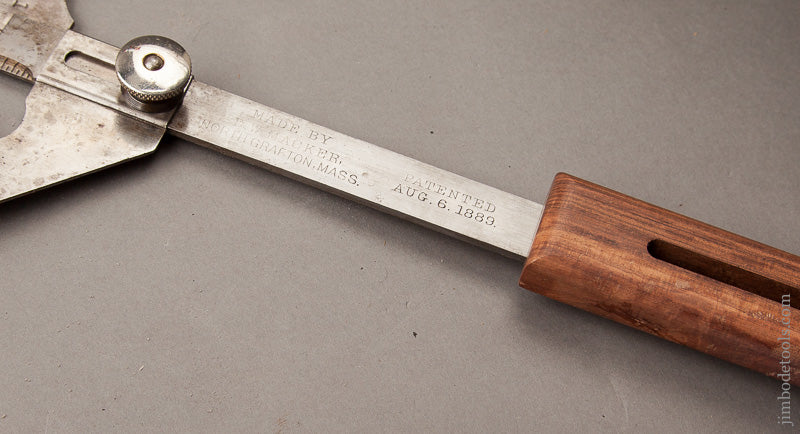 Near Mint MACKER Threshold Marking Gauge Patented August 6, 1889 - 67950R