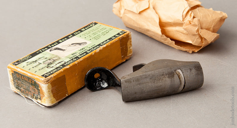 STANLEY NO. 100 1/2 Round Bottom Block Plane MINT in its Original Box - 67987R