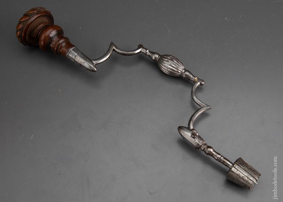 Stunning! Early Surgeon's Brace with Carved Walnut Head - EXCALIBUR 67