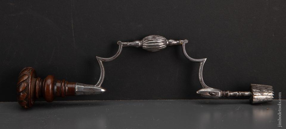 Stunning! Early Surgeon's Brace with Carved Walnut Head - EXCALIBUR 67