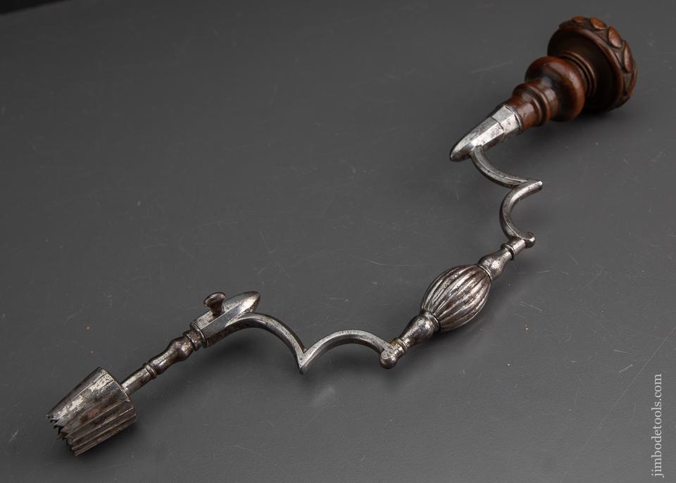 Stunning! Early Surgeon's Brace with Carved Walnut Head - EXCALIBUR 67