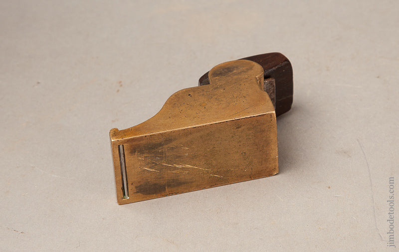 Exceptional 1 1/2 x 3 inch Gunmetal and Rosewood Chariot Plane - 68288U