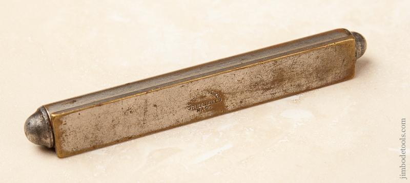 RARE 3 1/2 inch STRATTON BROS Nickel-Plated Brass Finial Level - 68343U