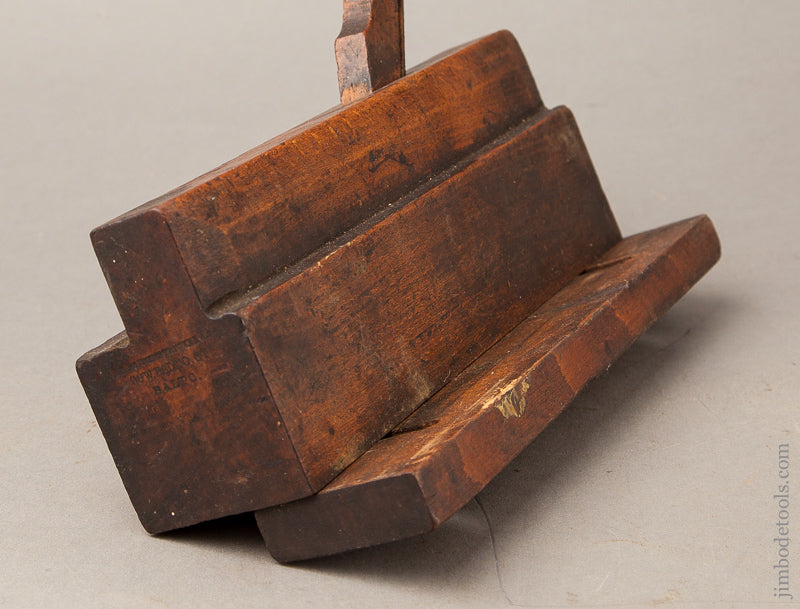 Moving Filletster Plane by A.B. SEIDENSTRICKER & CO. 90 W. BALTO ST. BALTO circa 1856-66 FINE - 68380