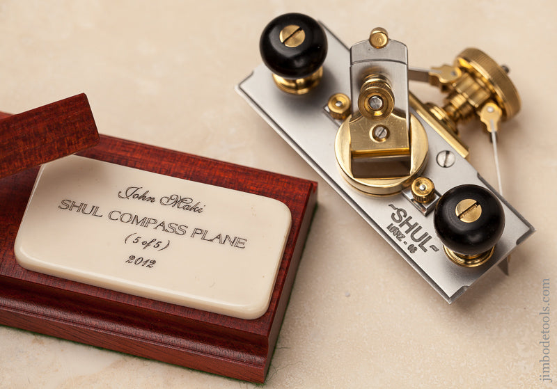 Miniature 2 3/4 inch SHUL Compass Plane by JOHN MAKI 2012 with Stand in Original Box - 68417U