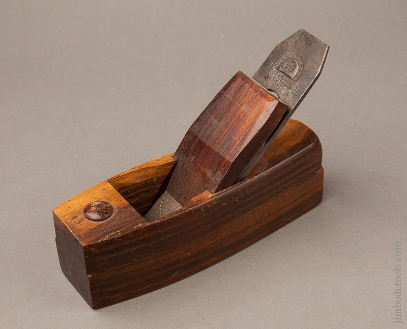 Lovely! Lignum 7 5/8 Coffin Plane with Full 1 7/8 MOULSON BROS Iron - 68627U