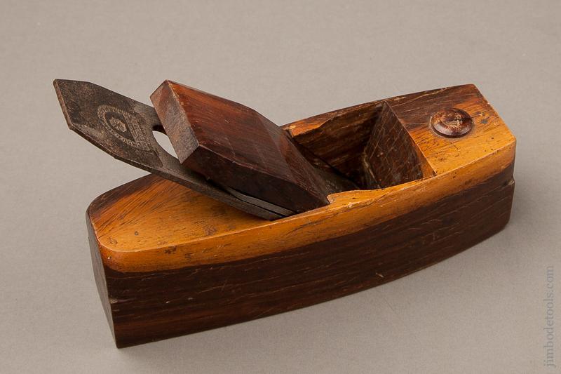 Lovely! Lignum 7 5/8 Coffin Plane with Full 1 7/8 MOULSON BROS Iron - 68627U