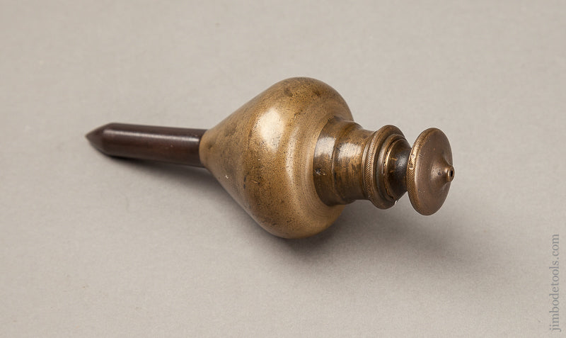 Exquisite Early Brass and Steel Plumb Bob - 68641R