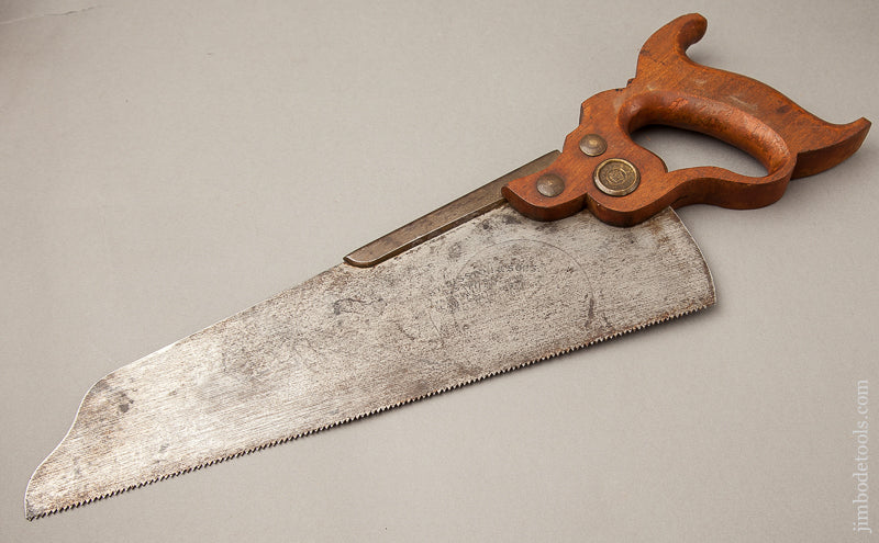 Rare! 12 point 12 inch Crosscut DISSTON No. 8 Half Back Saw - 68780U