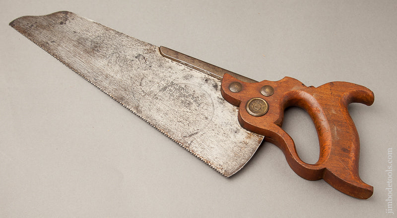 Rare! 12 point 12 inch Crosscut DISSTON No. 8 Half Back Saw - 68780U