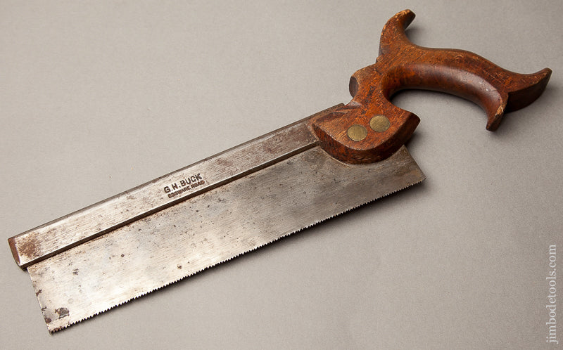 Just Sharpened! 17 point 9 inch Crosscut G.H. BUCK Back Saw - 68818