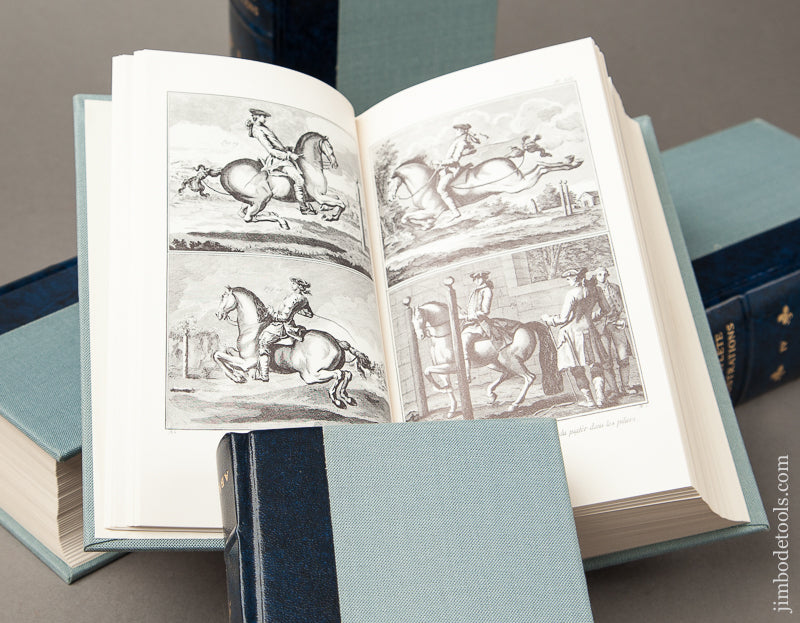 Super RARE Magnificent Set of Limited Edition Leather Bound Books :  DIDEROT THE COMPLETE ILLUSTRATIONS Boxed Set MINT - 68832