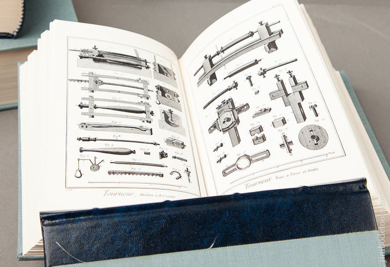 Super RARE Magnificent Set of Limited Edition Leather Bound Books :  DIDEROT THE COMPLETE ILLUSTRATIONS Boxed Set MINT - 68832