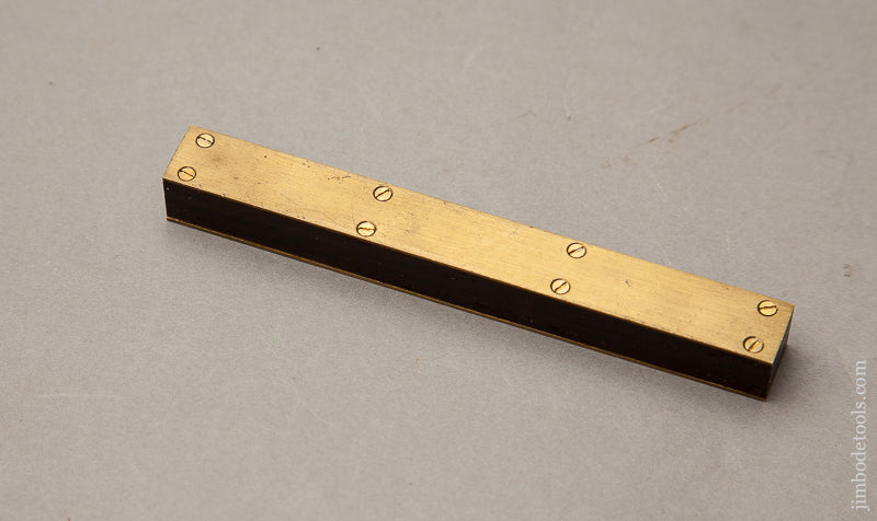 Engraved Miniature 4 1/4 inch Rosewood and Brass Level by PAUL HAMLER - 68982U