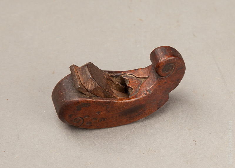 RARE Miniature 3 inch Dutch Figural Compass Smooth Plane - 69247U