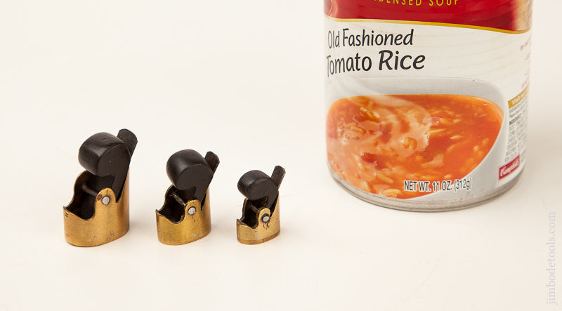 Tiny Set of Three Brass and Ebony Violinmaker's Planes - 69285U