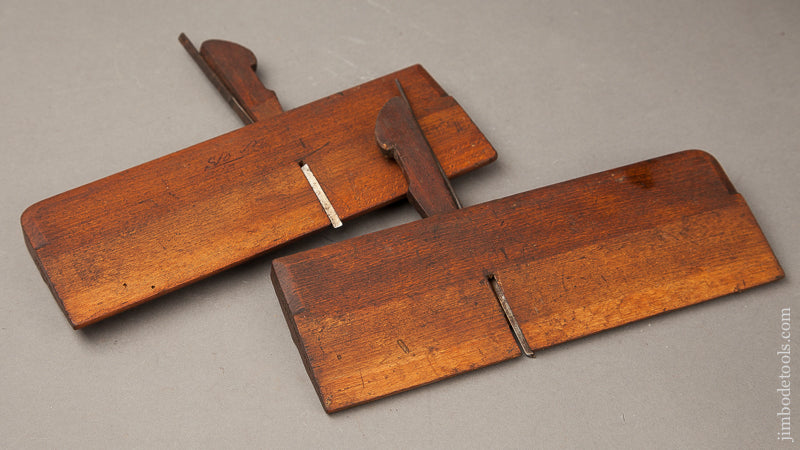 Side Rabbet Planes by W. MOSS Birmingham circa 1775-1843 FINE - 69290
