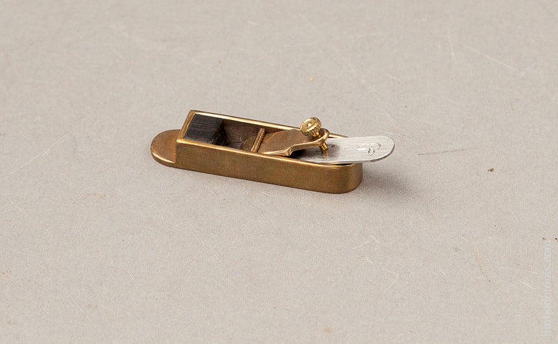 Miniature Two inch Brass Mitre Plane by BOB HOWARD -- 69388R