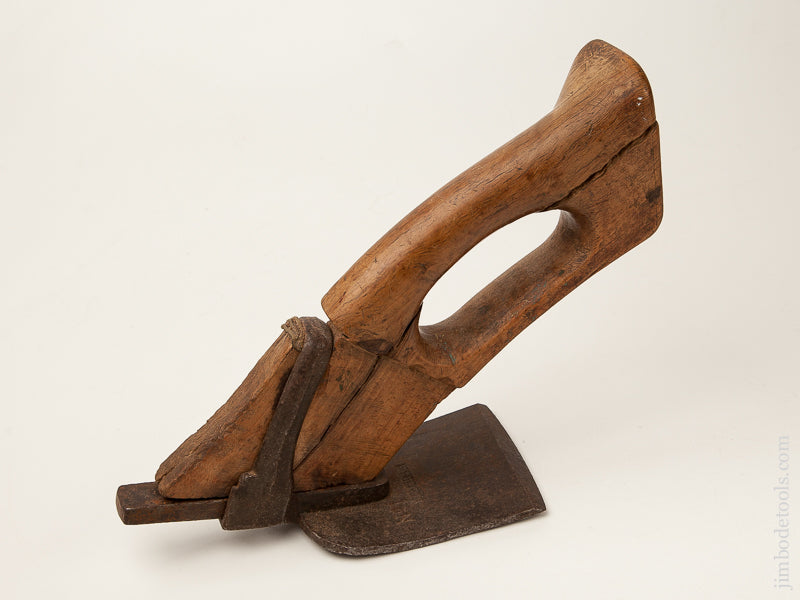 WM. ASH Live Oak Decorated Connecticut-Style Adze --- 69732R