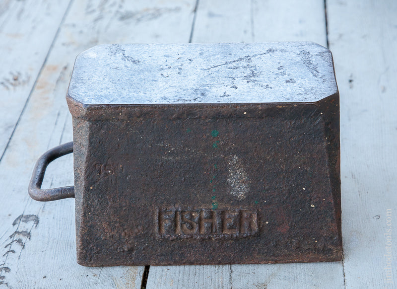 RARE Sawmaker's 74 lb Anvil with Dual Mark FISHER ATKINS Dated 1907 - 69803