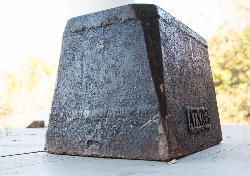 RARE Sawmaker's 74 lb Anvil with Dual Mark FISHER ATKINS Dated 1907 - 69803