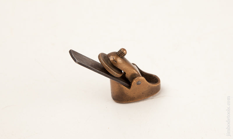 Brass PRESTON Compassed and Radiused Violin Maker's Plane with Toothing Iron - 69919U