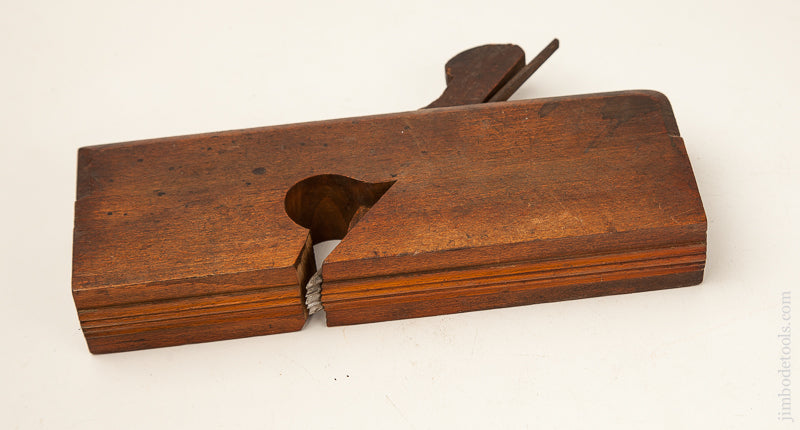 Rare, Crisp, and Fine 1/2 inch Complex Molding Plane by PRESTON Cluster Bead With Two Quirks and a Flute in the Middle! - 69984R