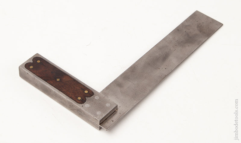 Extra Fine! 7 inch ROBINSON July 14, 1874 Patent ST. JOHNSBURY Rosewood and Steel Try Square - 70173U