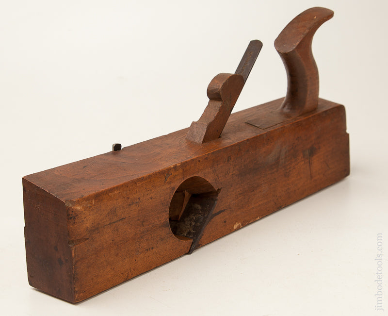 Unusual Crisp and Fine Slanted Top Offset Two inch Jack Rabbet Plane by REED UTICA circa 1843-55 NY - 70319