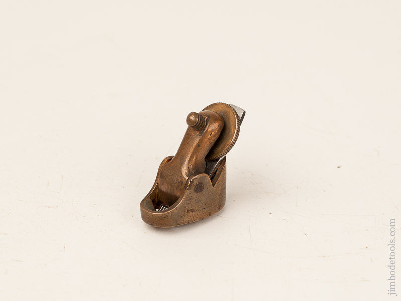 Rare! PRESTON Brass Violinmaker's Plane with Toothing Iron - 70480