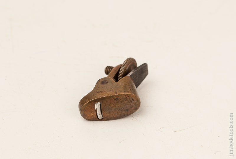 Rare! PRESTON Brass Violinmaker's Plane with Toothing Iron - 70480