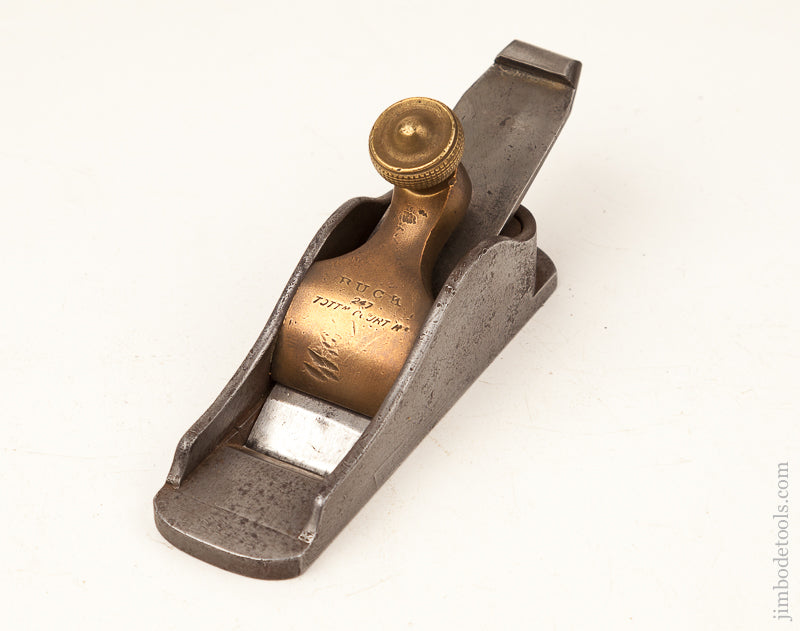 Rare! SPIERS No. 9 Signed BUCK Thumb Plane - 70481U