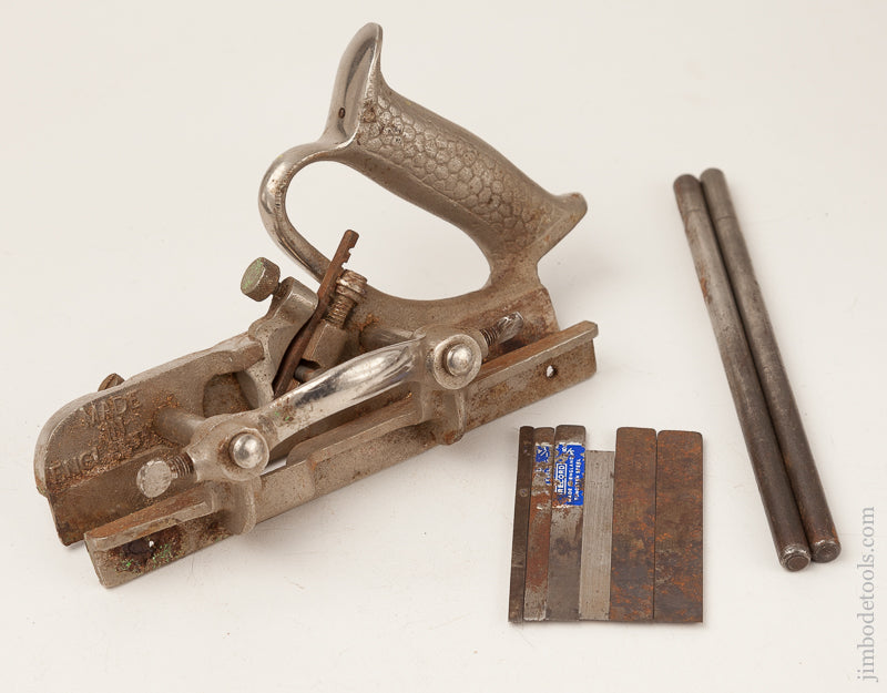 RECORD No. 044 Plough Plane 100% COMPLETE with All 7 Cutters - 70535