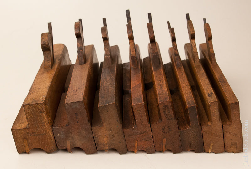 Good Working User Set of Eight Side Bead Moulding Planes - 70825R