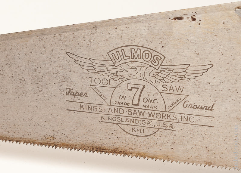 MINT Unused! 8 point 26 inch ULMOS 7 in One Hand Saw NEW OLD STOCK - 70939U