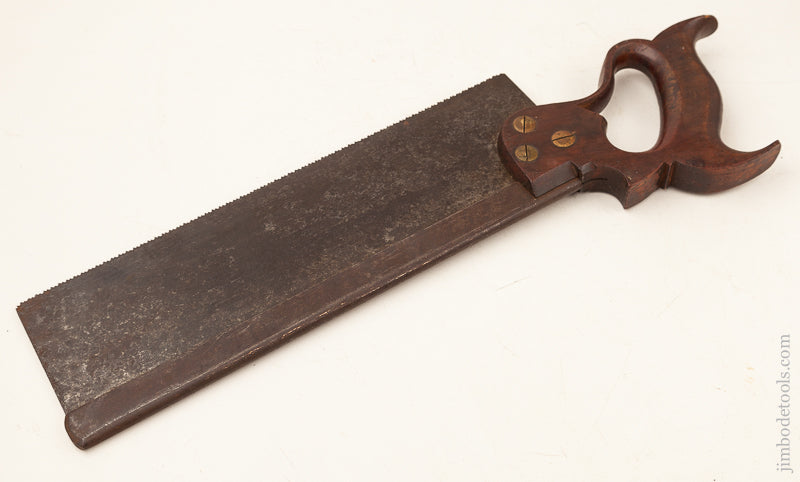 Just Sharpened! 13 point 12 inch Crosscut DISSTON Back Saw circa 1876-87 - 71382