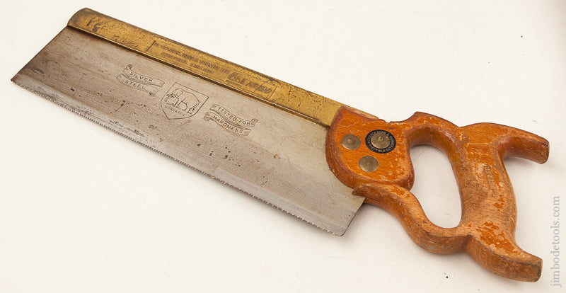 13 point 12 inch Rip TYZACK, SONS & TURNER No. 120 Brass Back Saw - 71384