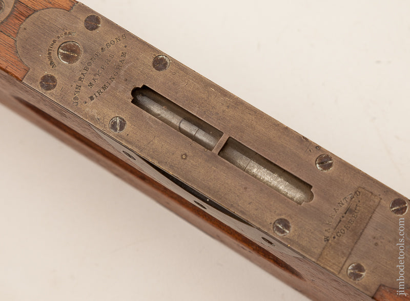 Fine and Rare! 12 inch RABONE Salesman's Sample Level with Prices for Each Available Length! - 71454R