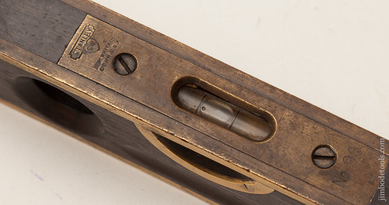 STANLEY NO. 98 Rosewood and Brass Six inch Level SWEETHEART - 71475R