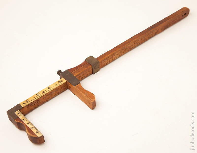 GOOD+ 19 inch U.S. STANDARD Shoe Rule by KERBY & BRO. MAKERS 51 FULTON ST NY * 71553