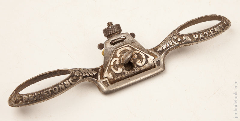 Ornate PRESTON No. 1391 Flat Bottom Spoke Shave - 71655R