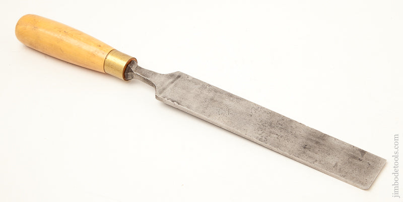 1 1/2 x 15 inch I. SORBY Boxwood Handled English Paring Chisel - 71835R