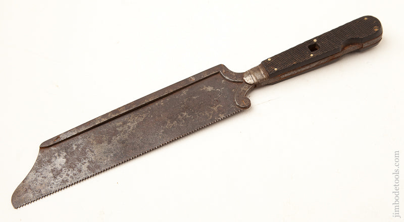 11 inch Ebony Handled Medical Saw with Removable Handle - 71844R